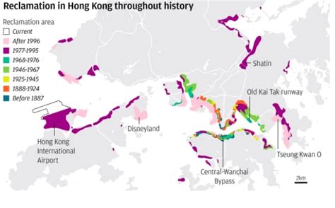 Map of Hong Kong with a futuristic design